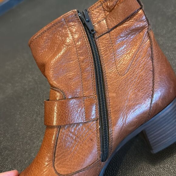 Paul Green Wyatt Bootie brown cognac size 10/ 7.5 - Picture 6 of 10